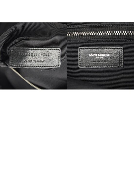 Saint Laurent Tweed Backpack Drawstring Red Leather main image 8